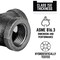 B & K STZ Industries 3/4 in. MIP each Black Malleable Iron Plug 310UPP-34 - alternate 4